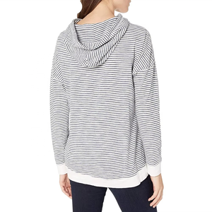 Poids lourd coupe régulière pull à capuche poche kangourou confortable et respirant goutte épaule pull à capuche pour femme - Product Image 2