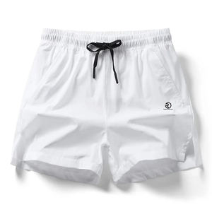 Short personnalisé de haute qualité pour hommes 100% en nylon sérigraphie respirant taille moyenne motif solide Style de rue cordon de serrage - Product Image 5