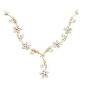 Collar de diamantes reales de oro amarillo más efectivo, colgante de joyería fina de lujo por exportador a precio asequible, collar de diamantes - Product Image 1