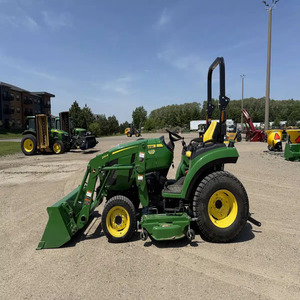 Tractor utilitario compacto John Deere 2038R de 37 HP, 4WD, transmisión hidrostática, con cargador frontal, retroexcavadora y listo para cortar césped, tractor diésel. - Product Image 6