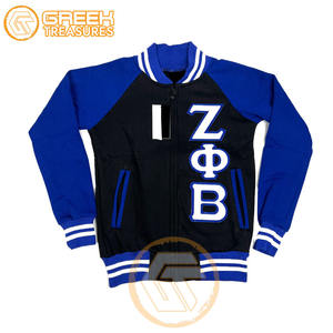Personalizada de alta calidad Zeta Phi Beta Varsity chaqueta transpirable polar bordado Crest letras Sorority ropa tela de algodón - Product Image 5