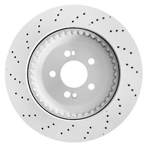 จานเบรกหลังแบบมีช่องระบายอากาศ A2224231000 สำหรับ <span class=keywords><strong>Mercedes</strong></span>-Benz W222 S-Class S450,S500,S550,S560,<span class=keywords><strong>S560e</strong></span>,S600 อะไหล่เปลี่ยนจานเบรก - Product Image 4
