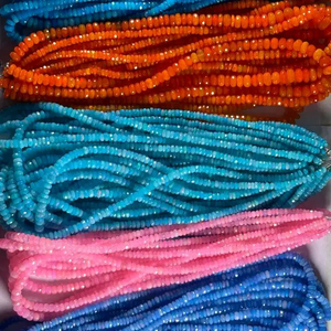 ลูกปัดอัญมณีเหลี่ยมเพชรพลอยโอปอลธรรมชาติขนาด3-5มม. หลากสี100% อัญมณีสำหรับเครื่องประดับ - Product Image 5