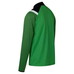 Chándal de entrenamiento de fútbol de secado rápido para hombre, chándal de equipo de fútbol de manga larga con cuello levantado de Color verde con OEM - Product Image 4