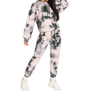 High Quality Sublimation Printing Tracksuits For Woman Thick Custom Printing Sweatpants and Hoodie <b>Set</b> For Women Tracksuit 2027 - Product Image 4