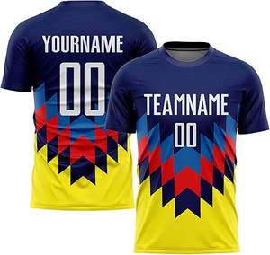 Dernière conception 100% polyester uniforme de football nouveau style adultes professionnel logo personnalisé séchage rapide respirant de haute qualité - Product Image 4