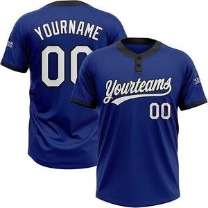 Maillots de baseball en polyester respirant de haute qualité, impression numérique, sublimation, serigraphie, couleur personnalisée - Product Image 1