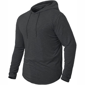 Sudadera con Capucha Gris Carbón Resistente, Sudadera de Invierno de Mezcla de Algodón de Alta Calidad para Uso Casual y Deportivo - Product Image 3