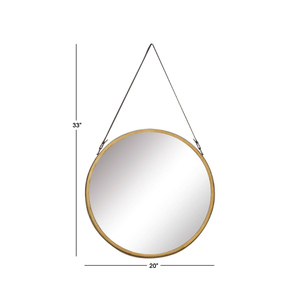 Wholesale Modern High Quality <b>Hanging</b> Metal Wall <b>Mirrors</b> Decorative Wall <b>Mirror</b> Bathroom Bedroom Living Decor Indian Exporter - Product Image 6