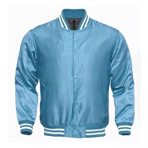 เสื้อแจ็คเก็ตเบสบอลทรงเลตเตอร์แมนสำหรับผู้ชาย สไตล์วิทยาลัย ระบายอากาศได้ดี พร้อมโลโก้ด้านหน้า คอตั้ง - Product Image 3