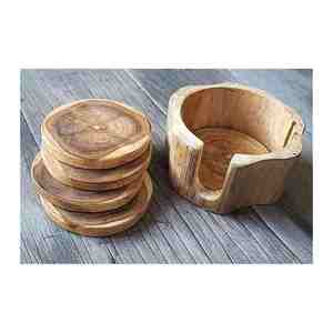 Nuevo aspecto con artesanías de precio razonable, posavasos personalizados de madera de nogal, diseño personalizado hecho en La India con la mejor calidad - Product Image 1