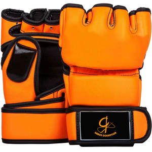 Diseña tu propio logotipo Guantes MMA de cuero de microfibra de buena calidad Guantes MMA de boxeo de cuero de la mejor calidad para niños - Product Image 1