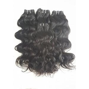 Extensiones de cabello ondulado virgen natural indio para mujer, cabello negro, precio al por mayor, paquetes de cabello humano sin procesar de alta calidad - Product Image 5