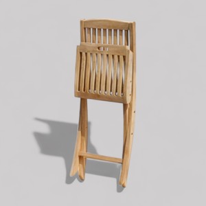 Chaise de jardin pliable en bois de teck naturel de style Bali classique meubles de plage de patio de qualité commerciale restaurants villas utilisation en extérieur - Product Image 5