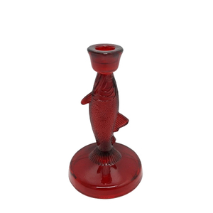 Set of 3 <b>Large</b> Modern Design Red Glass Candle Stand Metal Candle Holder with <b>Jar</b> for Christmas & Home Decoration Lighting Use - Product Image 6