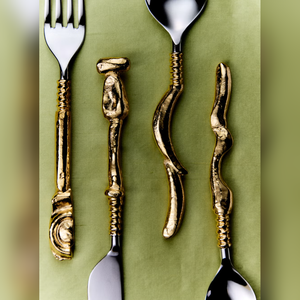 Cubiertos metálicos personalizables de calidad superior con diseños elegantes sostenibles y para uso en cocina y hogar - Product Image 4