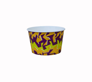 Precio barato al por mayor impreso 520cc Graffitrick solo PE tazón de papel ecológico desechable papel ensaladera filipino - Product Image 1