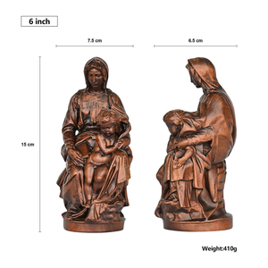 Escultura de madera de la Virgen de <span class=keywords><strong>Bruges</strong></span>, Virgen y el Niño Jesús tallados al estilo renacentista para el arte cristiano clásico - Product Image 5