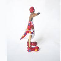 Figurines de canard en bambou écologiques, faites à la main, couleur personnalisée, design Art Déco, décoration de luxe pour mariage et décoration intérieure