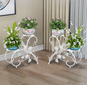 Inicio Artesanía Exportaciones Diseños modernos de lujo Soporte de flores para interiores y exteriores Maceta de alta calidad para jardín Soporte de flores decorativas - Product Image 2