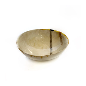 Nuevo cuenco para servir cuerno seguro para alimentos, único hecho a mano, cuerno de vaca de buey, cuenco para servir comida, cuenco redondo con corteza Irregular - Product Image 1