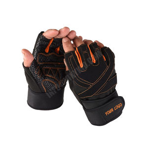 VIKY INDUSTRIES-mancuernas de levantamiento de pesas para gimnasio, guantes de entrenamiento transpirables antideslizantes de medio dedo - Product Image 1