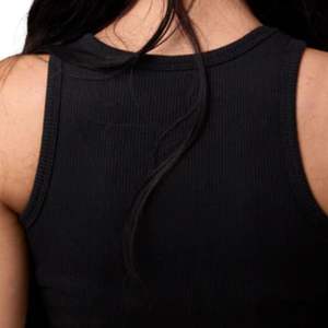 <b>Womens</b> Cropped Baby Tee Black Short Sleeve Stretch Cotton Streetwear <b>Top</b> Slim Fit Lightweight Casual Wear - Product Image 6