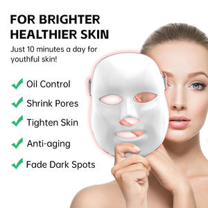 Mặt nạ đèn LED trị liệu ánh sáng photon đỏ xanh vàng hồng ngoại, sử dụng tại nhà, chống mụn, chống lão hóa, chăm sóc da chuyên nghiệp, tùy chỉnh - Product Image 2