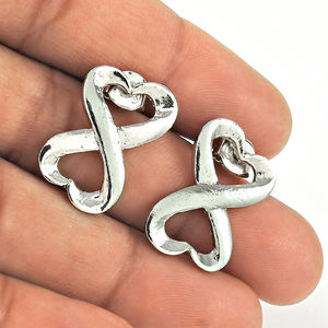 Solide 925 Sterling Silver Design Unique Boho Boucles D'oreilles Pour Femme Filles Plain Silver Bijoux Faits À La Main Direct Usine Prix - Product Image 3