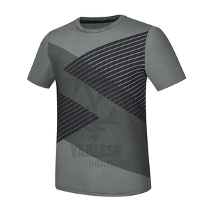 Camiseta Deportiva de Secado Rápido Personalizada OEM para Hombre, Camiseta Informal de Manga Corta para Entrenamiento Físico, Tejido de Algodón/Fibra de Bambú de 220 g - Product Image 2