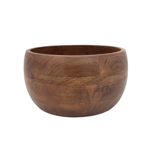 Premium Handmade round Wooden Fruit Bowl Natural Finish for Kitchen & <b>Tabletop</b> for Food & Snacks Serving at Weddings - Product Image 6