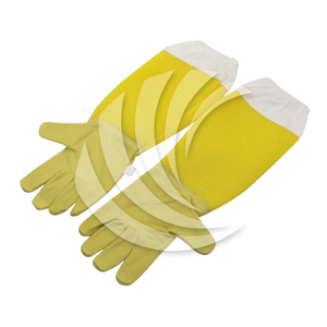 Gants d'apiculture en cuir de chèvre, gants d'apiculture en cuir avec maille ventilée, gants anti-piqûres - Product Image 4