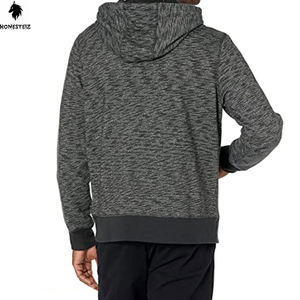 เสื้อฮู้ดแบบสวมหัวของผู้ชายผ้าเทอร์รี่ผ้าฝ้าย100% น้ำหนักเบาลายนูนแบบลำลองสีทึบออกแบบได้ตามต้องการ - Product Image 2