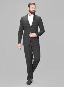 La Scoot, ropa Formal básica para hombre, 2 piezas, viscosa de poliéster sólido, cuello levantado, longitud larga, ajuste Regular, transpirable, antiarrugas - Product Image 3