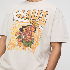 Ropa informal de alta calidad para hombre, Moana Maui de gran tamaño con piedra, licencia impresa, la mejor camiseta personalizada, camisetas lisas de gran tamaño para hombre - Product Image 2