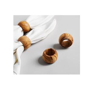 Anneaux de serviette en bois sur mesure pour mariage Meilleure qualité Décorations de table pour repas Prix - Product Image 5
