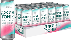 <b>Gin</b> Tonic Cocktail RTD Long Drinks 0.5L Can 8% - Product Image 2