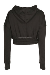 Haute qualité imprimé personnalisé femmes joint torique avant fermeture éclair sweat à capuche hiver tricoté pull sweat couleurs personnalisées écologique - Product Image 4