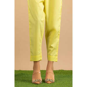 Pantalones Casuales Teñidos de Cambric KTR-43070, Satén, Cintura Media, Cierre Elástico, Pierna Ancha, Antiarrugas, Estampado Animal, Estilos Formales - Product Image 2