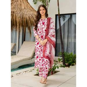 WOMEN SILK BLEND WITH <b>KURTA</b> SET SILK BLEND NEW DESIGNER <b>DRESSES</b> 3 PCS - Product Image 1
