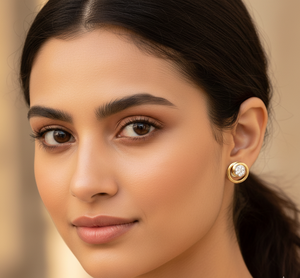 Luxury Gold Crystal Hoop Earrings for Women Trendy Statement Jewelry - Product Image 5