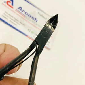 Cortaúñas de acero profesional personalizado de alta calidad Plasma negro cutícula herramientas para uñas - Product Image 4