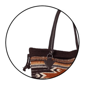 กระเป๋าถือสไตล์ตะวันตกขนแกะมรดกชนบทสำหรับนักผจญภัยทันสมัยทนทานมีสไตล์พร้อมซับในหนังสำหรับการเดินทาง - Product Image 3