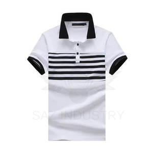 Polo deportivo personalizado para hombre, camiseta 2022 de algodón con bordado liso, alta calidad, venta al por mayor, 100% - Product Image 2