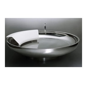 Fabricante de bañera redonda de forma personalizada a bajo precio Bañera de metal de alta calidad superventas con acabado recubierto en blanco y negro - Product Image 2