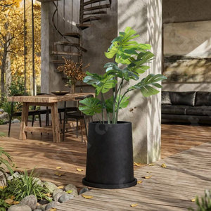 Grands pots <span class=keywords><strong>de</strong></span> fleurs <span class=keywords><strong>de</strong></span> 18 po pour l'extérieur Grands pots <span class=keywords><strong>de</strong></span> fleurs d'extérieur avec soucoupe - Product Image 1