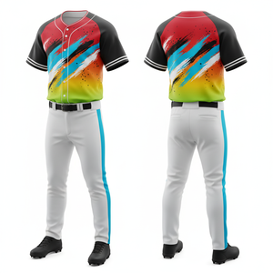 Vente flash 2026 Uniforme de baseball Dernier design Maille légère Séchage rapide Sublimation Nom de l'équipe - Product Image 6