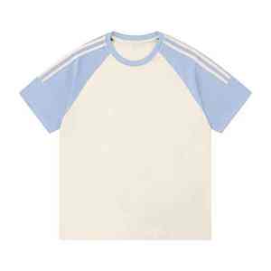 เสื้อยืดผู้ชายผ้าฝ้าย 100% มีหลายสีให้เลือก ทรงหลวม สีสันสวยงาม ดีไซน์ทันสมัย สินค้ามาใหม่ - Product Image 2