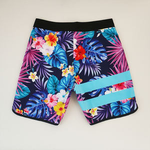 Shorts de Verano con Estampado Floral Tropical para Hombre, Shorts de Baño Elásticos con Bolsillo Lateral, Shorts de Playa - Product Image 5