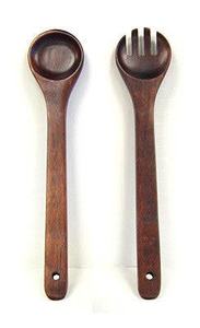 Hot Sale Utensil Spoon and Fork Tableware Acacia/Mango <b>Wood</b> <b>Salad</b> <b>Servers</b> Set for Kitchenware - Product Image 2